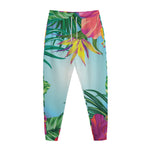 Hawaiian Aloha Flower Print Jogger Pants