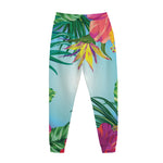 Hawaiian Aloha Flower Print Jogger Pants