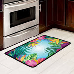 Hawaiian Aloha Flower Print Kitchen Mat