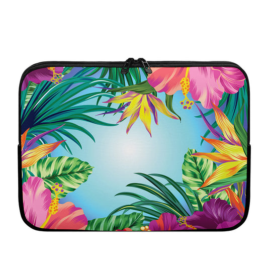 Hawaiian Aloha Flower Print Laptop Sleeve