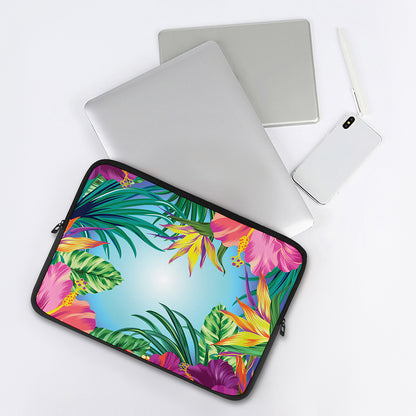 Hawaiian Aloha Flower Print Laptop Sleeve