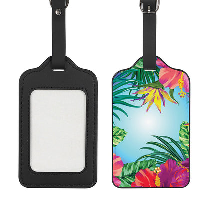 Hawaiian Aloha Flower Print Luggage Tag