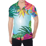 Hawaiian Aloha Flower Print Men's Shirt