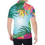 Hawaiian Aloha Flower Print Men's Shirt
