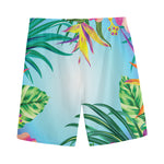 Hawaiian Aloha Flower Print Men's Sports Shorts