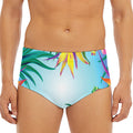 Hawaiian Aloha Flower Print Men's Triangle Swim Briefs