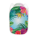 Hawaiian Aloha Flower Print Mesh Laundry Hamper