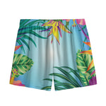Hawaiian Aloha Flower Print Mesh Shorts