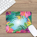 Hawaiian Aloha Flower Print Mouse Pad