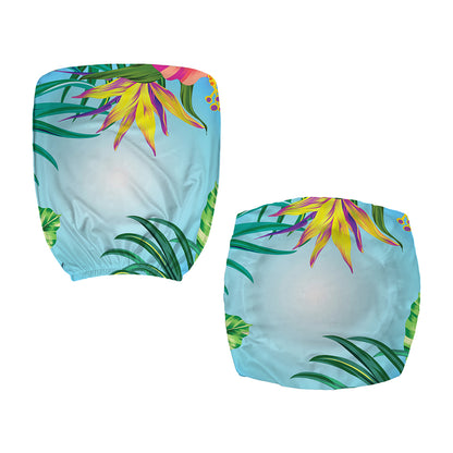 Hawaiian Aloha Flower Print Office Chair Cover