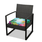Hawaiian Aloha Flower Print Outdoor Seat Cushion Cover