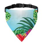 Hawaiian Aloha Flower Print Over The Collar Dog Bandana