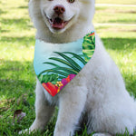 Hawaiian Aloha Flower Print Over The Collar Dog Bandana