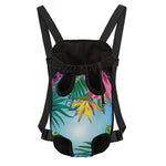 Hawaiian Aloha Flower Print Pet Carrier Backpack