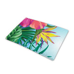 Hawaiian Aloha Flower Print Pet Cooling Mat Cover