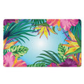 Hawaiian Aloha Flower Print Polyester Doormat