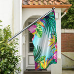 Hawaiian Aloha Flower Print Polyester Flag