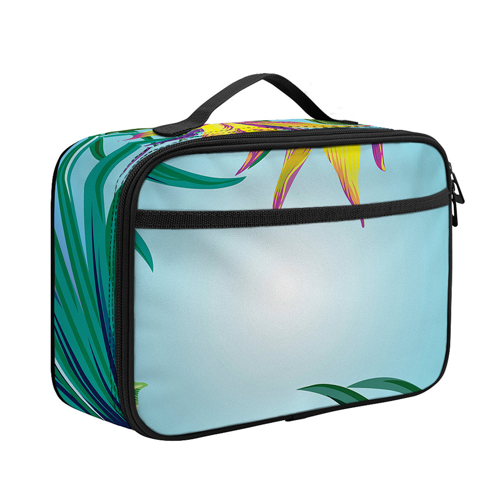 Hawaiian Aloha Flower Print Portable Lunch Bag
