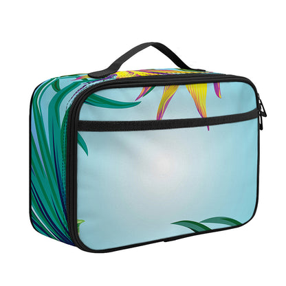 Hawaiian Aloha Flower Print Portable Lunch Bag