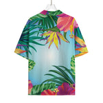 Hawaiian Aloha Flower Print Rayon Hawaiian Shirt