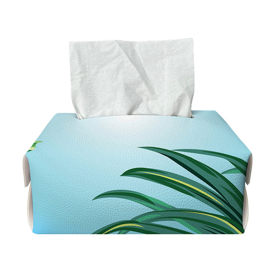 Hawaiian Aloha Flower Print Rectangle Tissue Box Cover