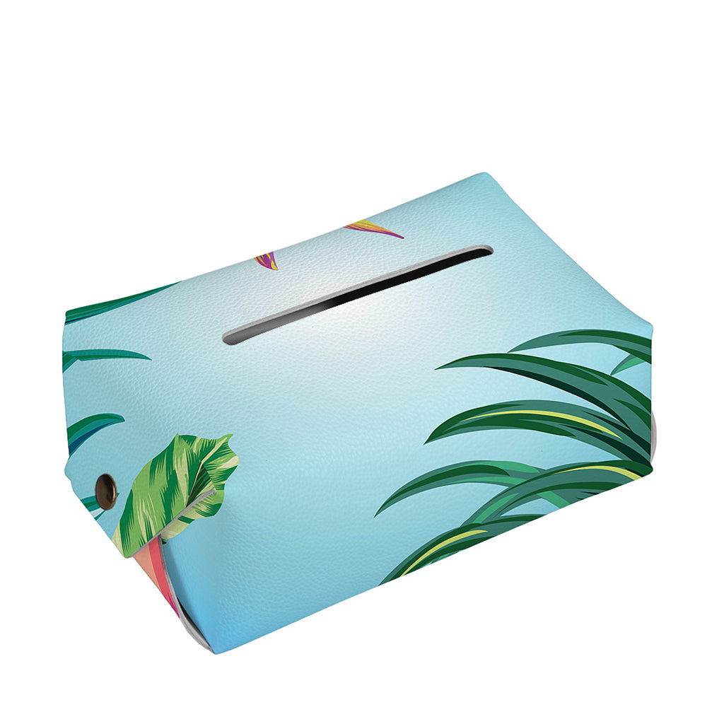 Hawaiian Aloha Flower Print Rectangle Tissue Box Cover