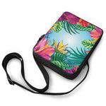 Hawaiian Aloha Flower Print Rectangular Crossbody Bag