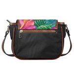 Hawaiian Aloha Flower Print Saddle Bag