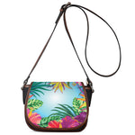 Hawaiian Aloha Flower Print Saddle Bag