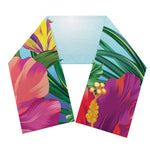 Hawaiian Aloha Flower Print Scarf