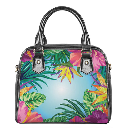 Hawaiian Aloha Flower Print Shoulder Handbag