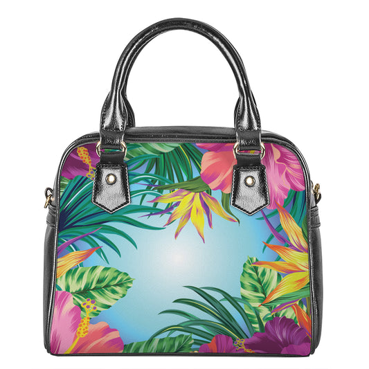 Hawaiian Aloha Flower Print Shoulder Handbag
