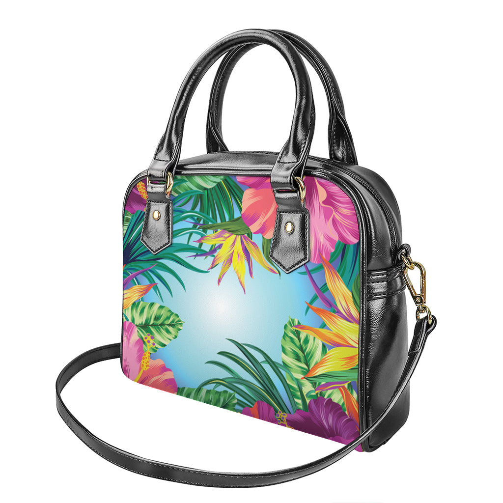 Hawaiian Aloha Flower Print Shoulder Handbag