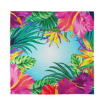 Hawaiian Aloha Flower Print Silk Bandana