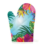 Hawaiian Aloha Flower Print Single Oven Mitt