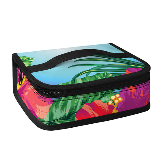 Hawaiian Aloha Flower Print Small Lunch Bag