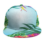 Hawaiian Aloha Flower Print Snapback Cap