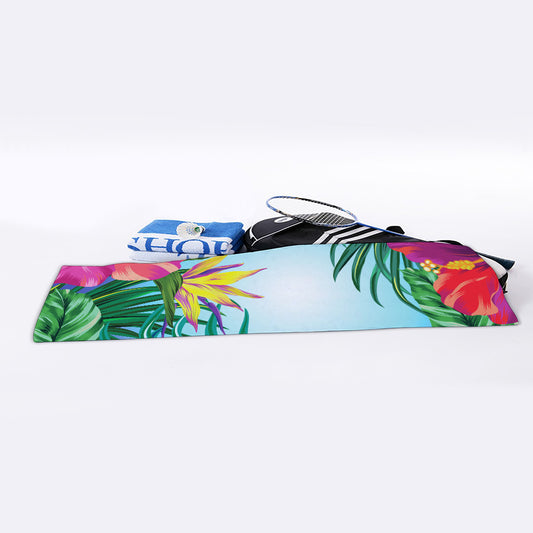 Hawaiian Aloha Flower Print Sports Towel