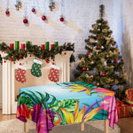 Hawaiian Aloha Flower Print Tablecloth