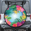 Hawaiian Aloha Flower Print Tire Cover