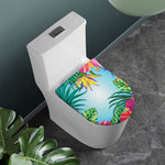 Hawaiian Aloha Flower Print Toilet Lid Cover