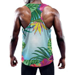 Hawaiian Aloha Flower Print Training Tank Top
