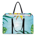 Hawaiian Aloha Flower Print Utility Tote Bag