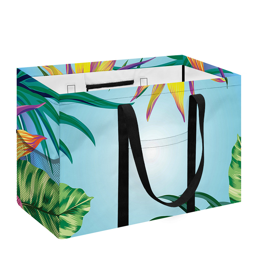 Hawaiian Aloha Flower Print Utility Tote Bag