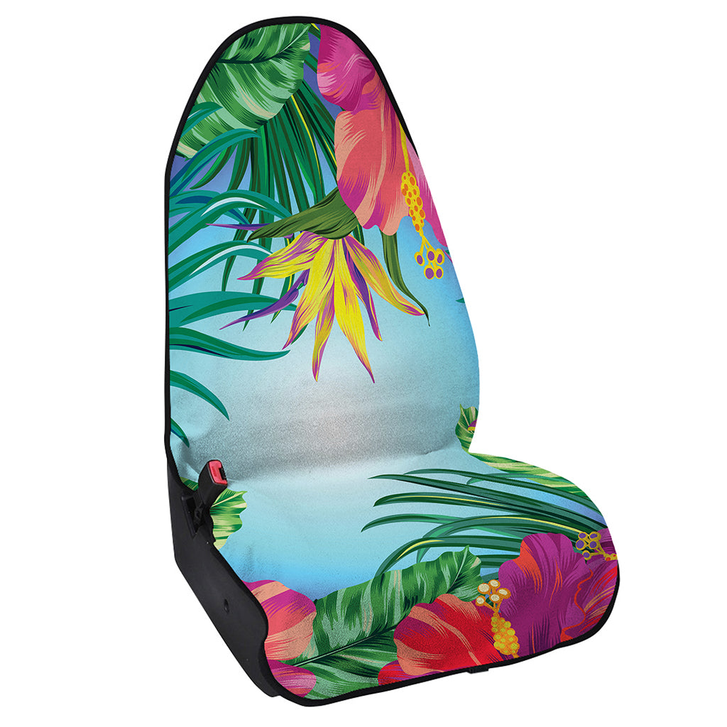Hawaiian Aloha Flower Print Waterproof Car Seat Cover