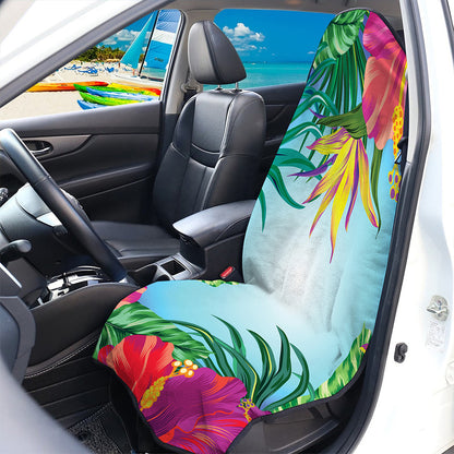 Hawaiian Aloha Flower Print Waterproof Car Seat Cover