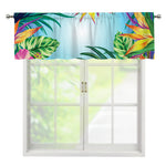 Hawaiian Aloha Flower Print Window Valance