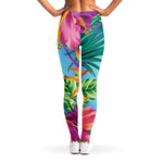 Hawaiian Aloha Flower Print Women's Leggings