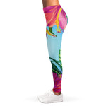 Hawaiian Aloha Flower Print Women's Leggings