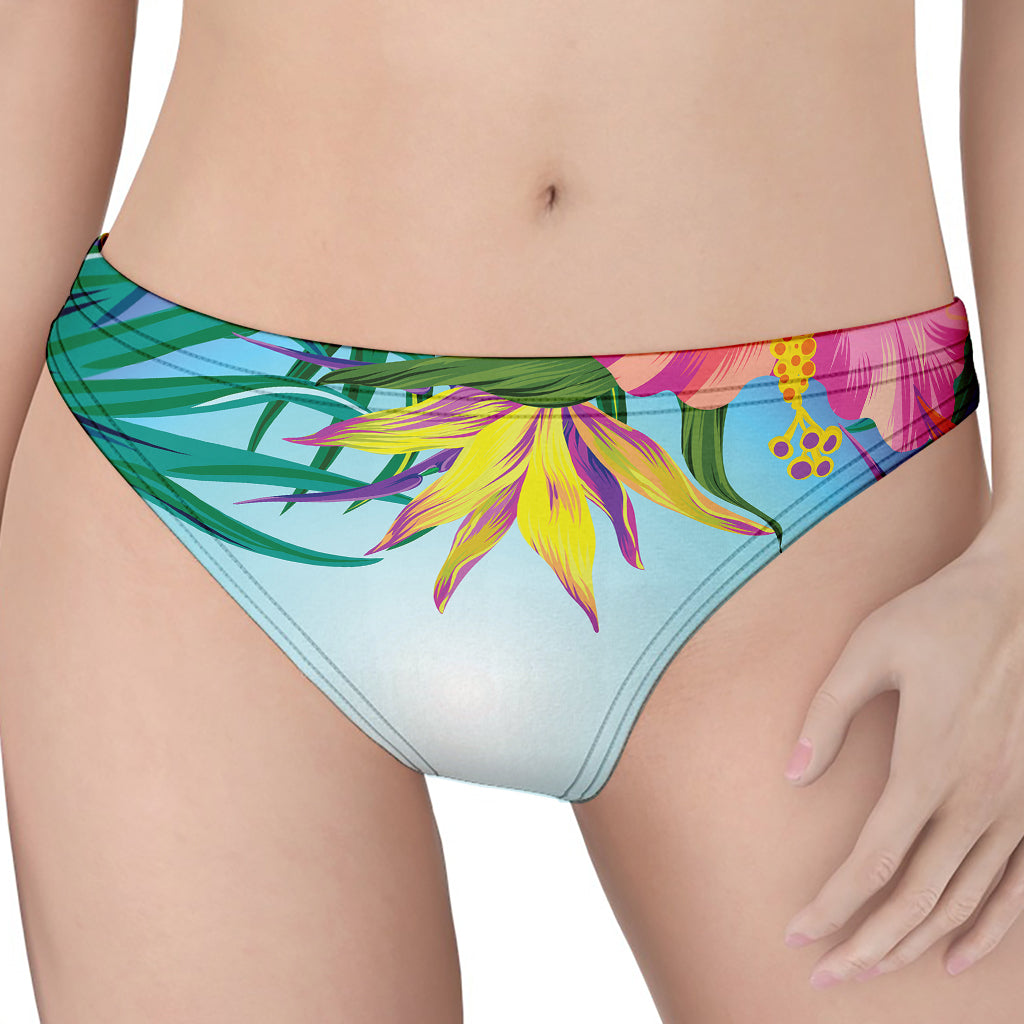 Hawaiian Aloha Flower Print Women's Thong